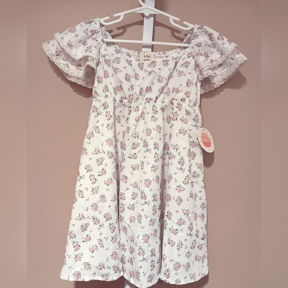 Tullabee Girls (Size 3T) Ivory/Pink Floral Dress (NWT) - Picture 1 of 8